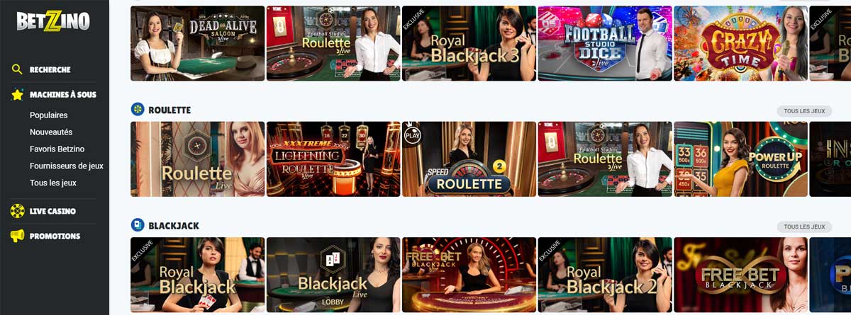 Betzino Live Casino