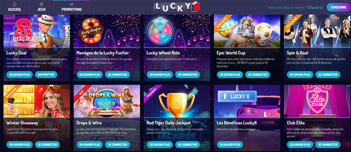 Lucky8 Promotions
