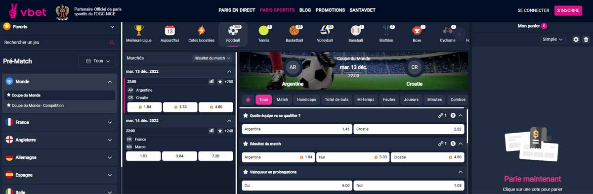 Vbet Paris Sportifs