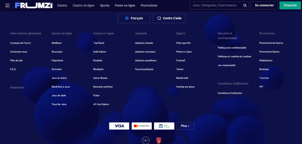 Frumzi Casino Avis 2024|💸Bonus de 500 € et 200 FS 1 BC