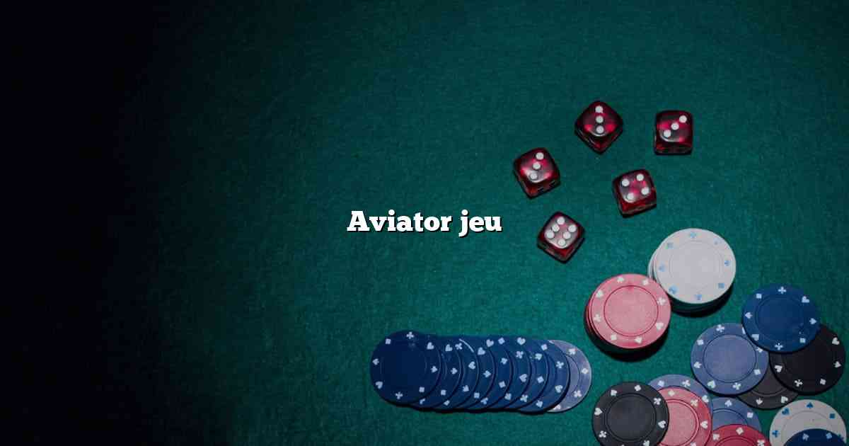 Aviator jeu